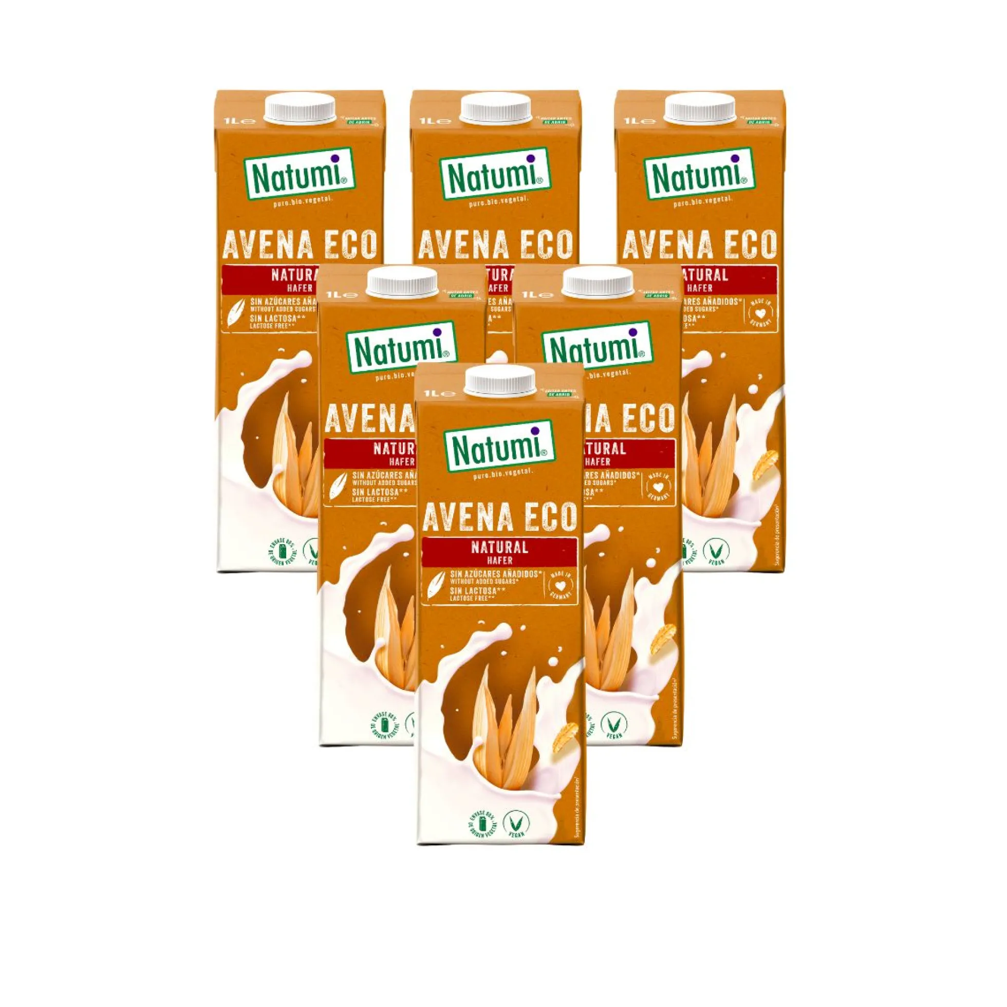 Pack 6 x Bebida Avena BIO Natumi 1 L