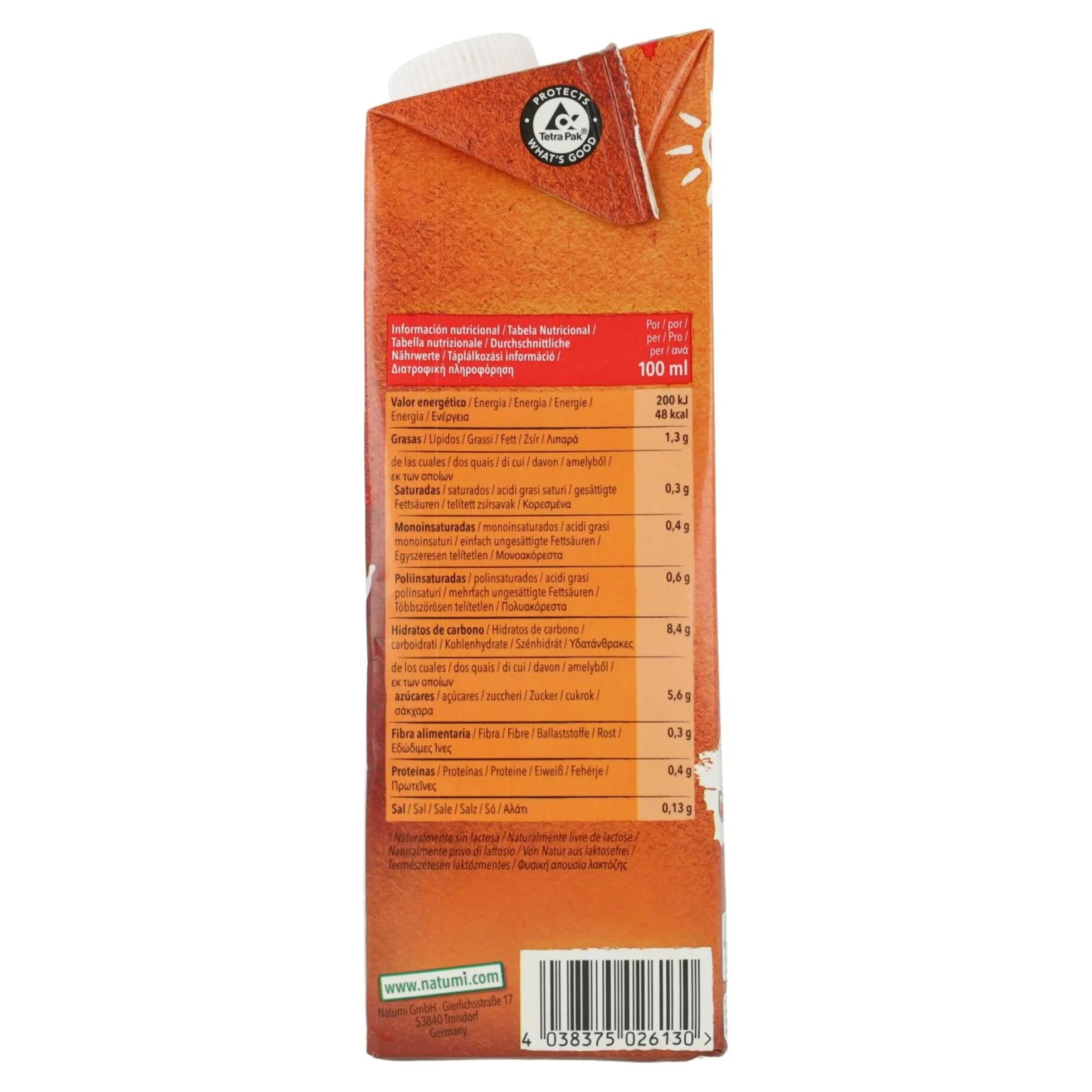 Pack 6 x Bebida Avena BIO Natumi 1 L