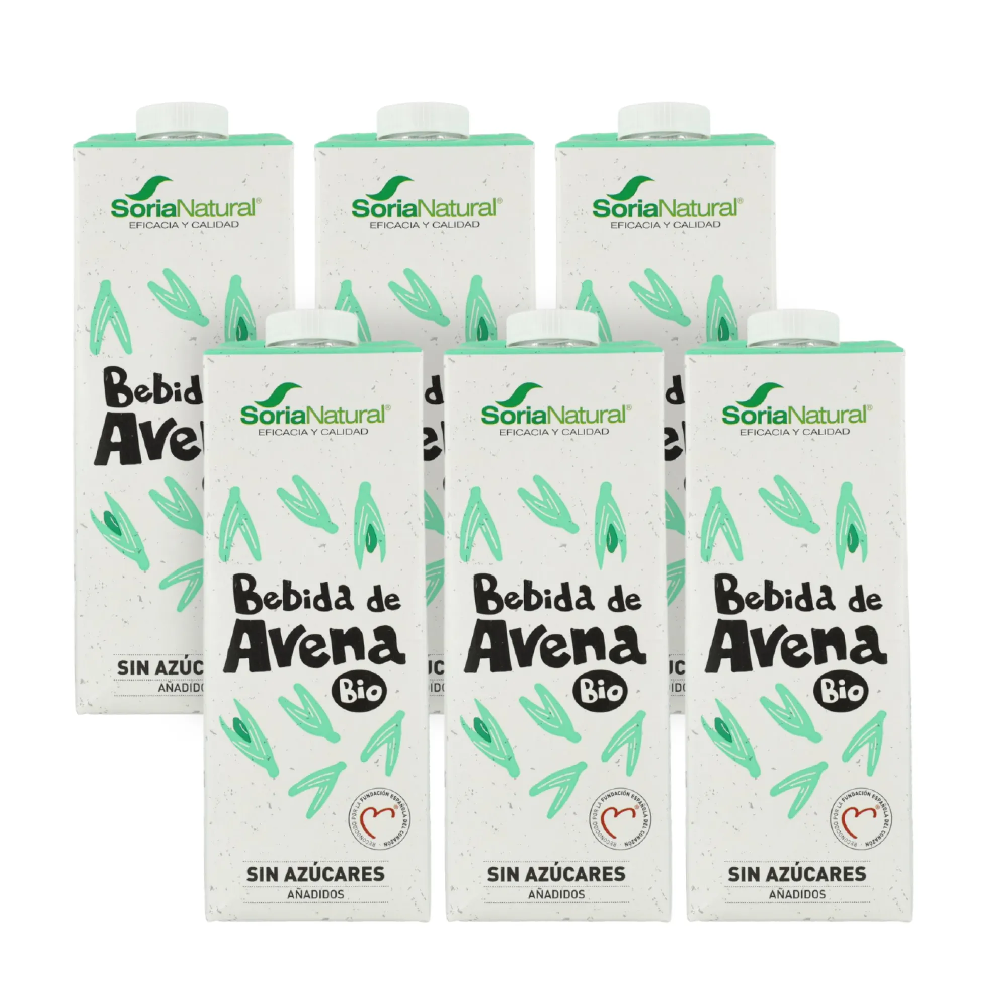 Pack 6 x Bebida de Avena BIO Soria Natural 1L