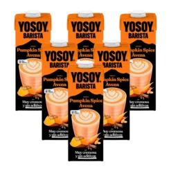 Pack 6x Bebida de Avena Pumpkin Spice Barista YOSOY 1L