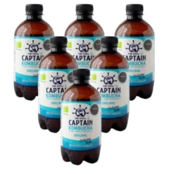 Pack 6X Bebida Kombucha BIO original Captain Kombucha 6L