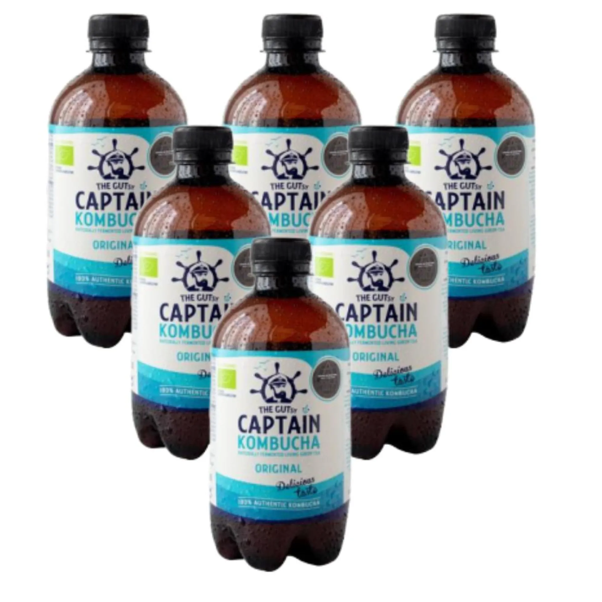 Pack 6X Bebida Kombucha BIO original Captain Kombucha 6L