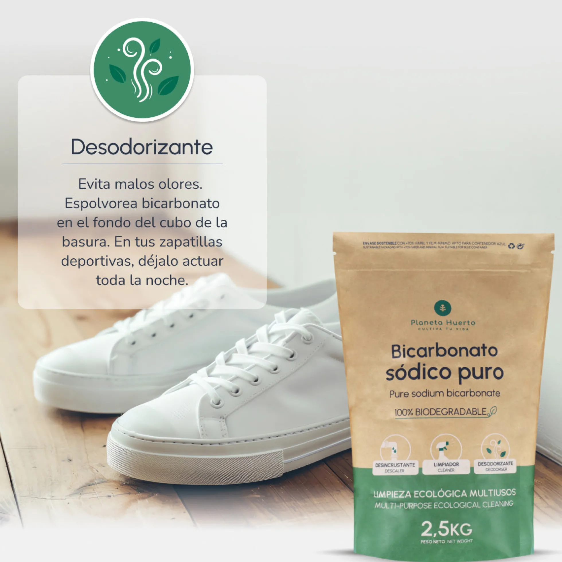 Pack 3x Bicarbonato sódico Planeta Huerto 1 Kg