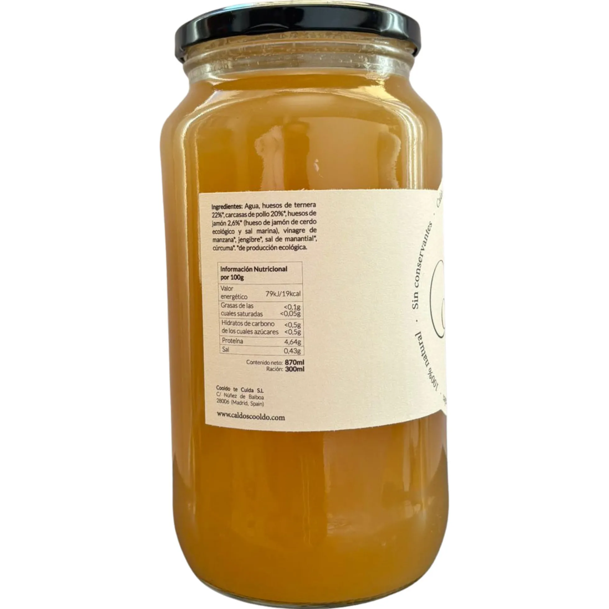 Pack x4 Caldo de Huesos Cooldo 870 ml