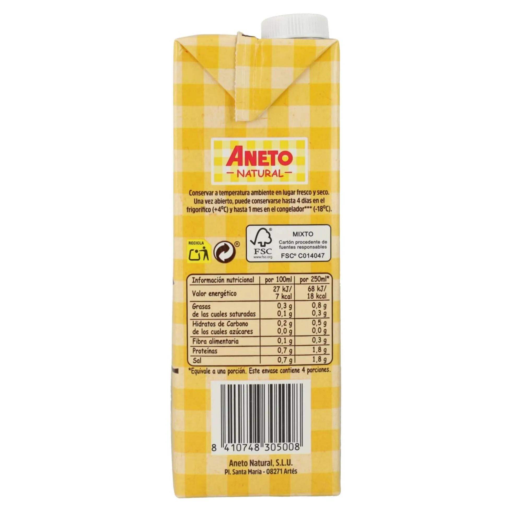 Pack 6x Caldo de pollo Bio Aneto 1L