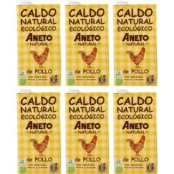 Pack 6x Caldo de Pollo Bio Aneto 1L