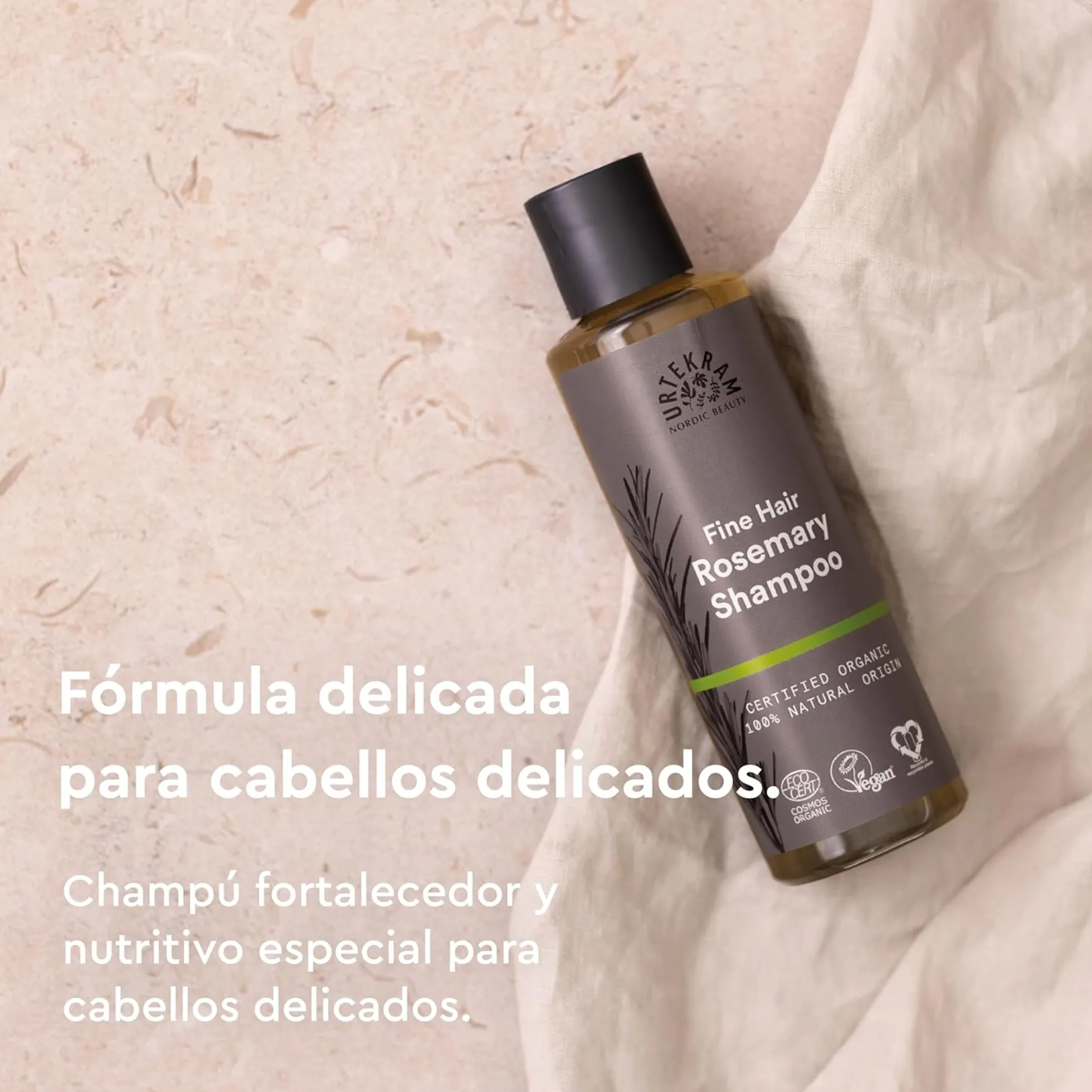 Pack 2x Champú de Romero para cabello fino Urtekram 500 ml