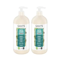 Pack 2x Champú super fuerte bambú Sante 950 ml