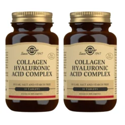 Pack 2x Colágeno ácido hialurónico complex 30 comp 120 mg-Solgar