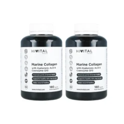 Pack 2 x Colágeno Marino con Ácido Hialurónico, Coenzima Q10, Vitamina C y Zinc Hivital 180 cápsulas