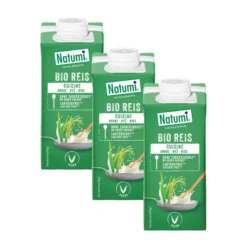 Pack x3 Crema para cocinar de Arroz Liquida Bio Natumi 200 ml