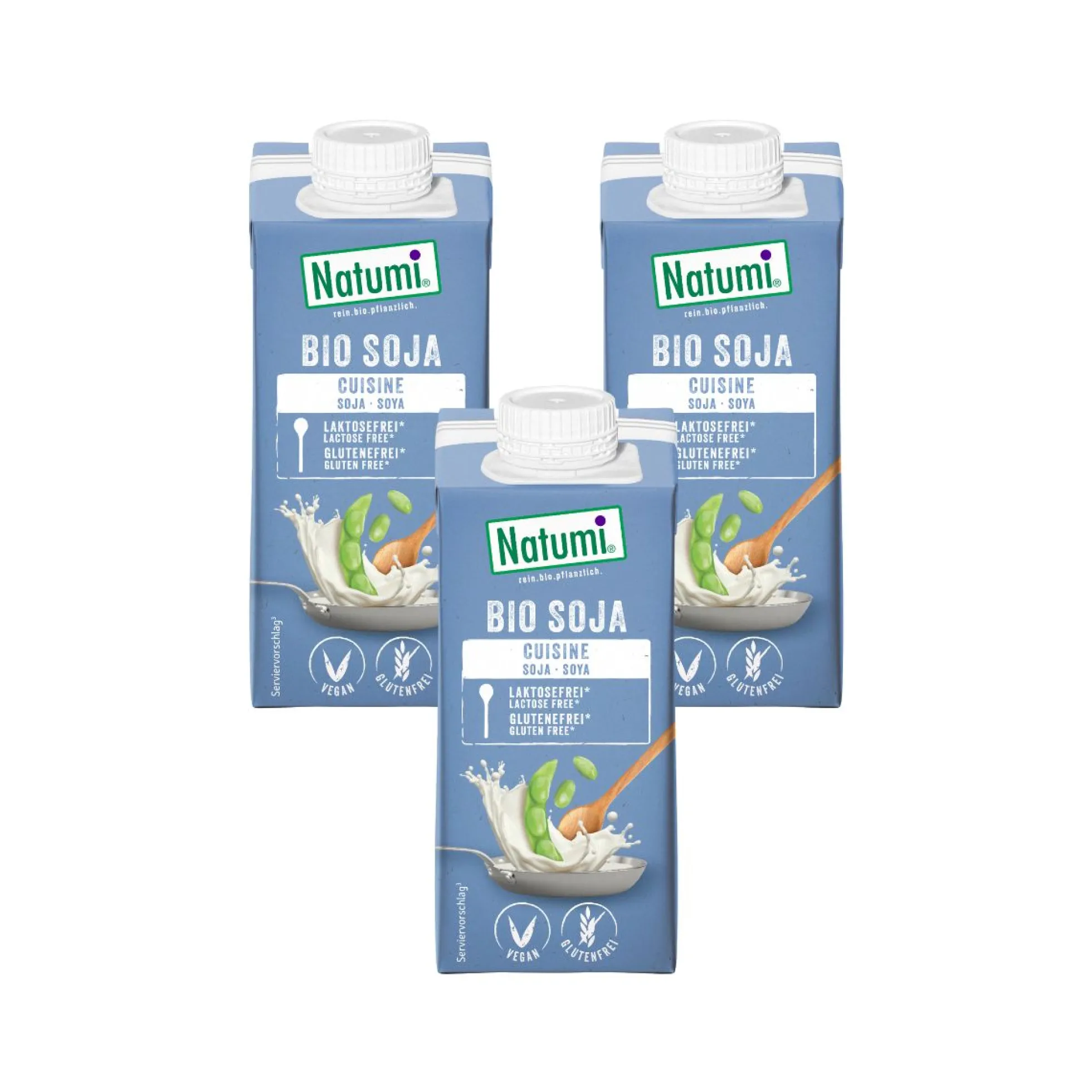 Pack x3 Crema para cocinar de Soja Liquida Bio Natumi 200 ml
