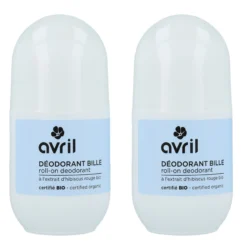 Pack 2x Desodorante orgánico roll-on mujeres Avril 50 ml