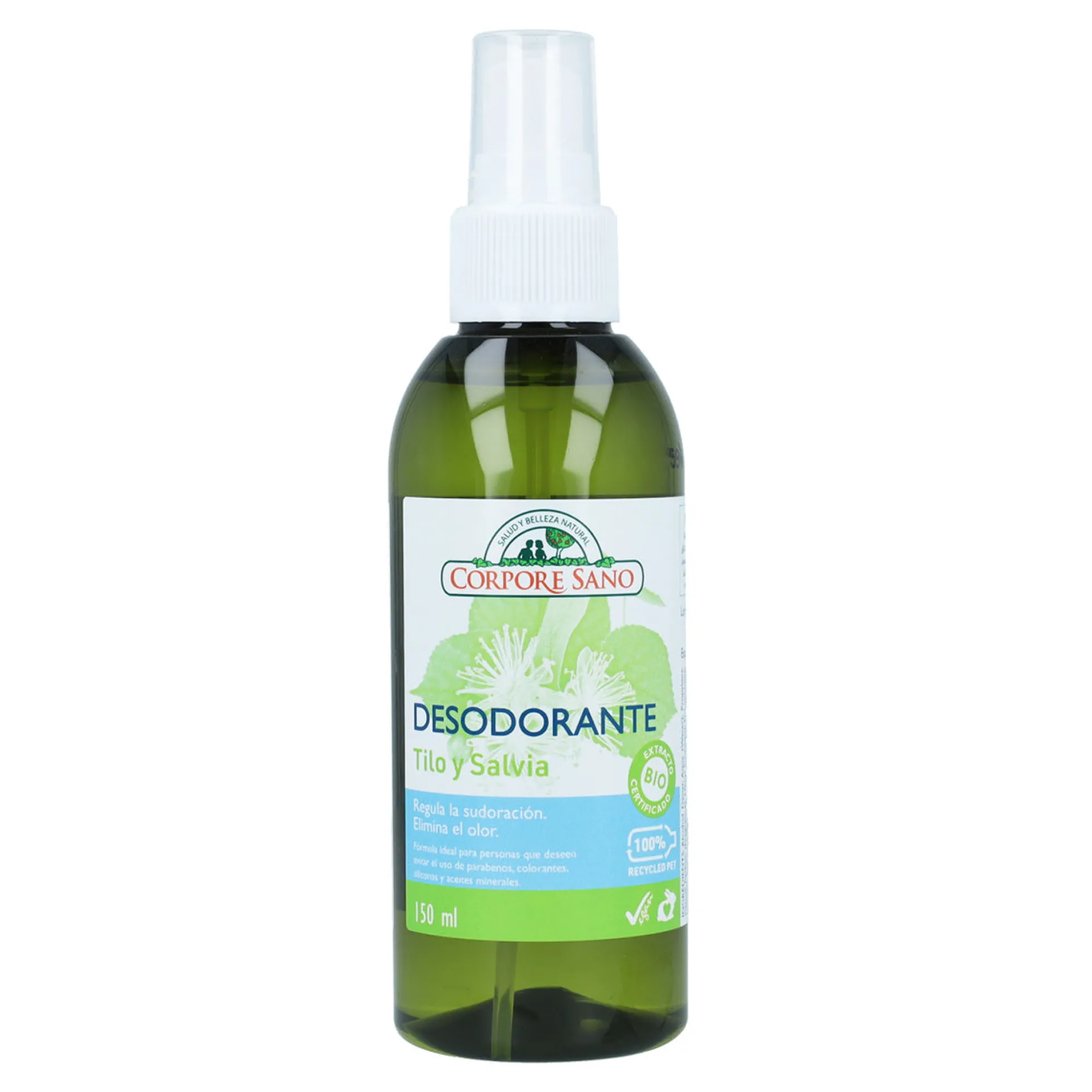 Pack 2x Desodorante tilo y salvia Corpore Sano 150 ml
