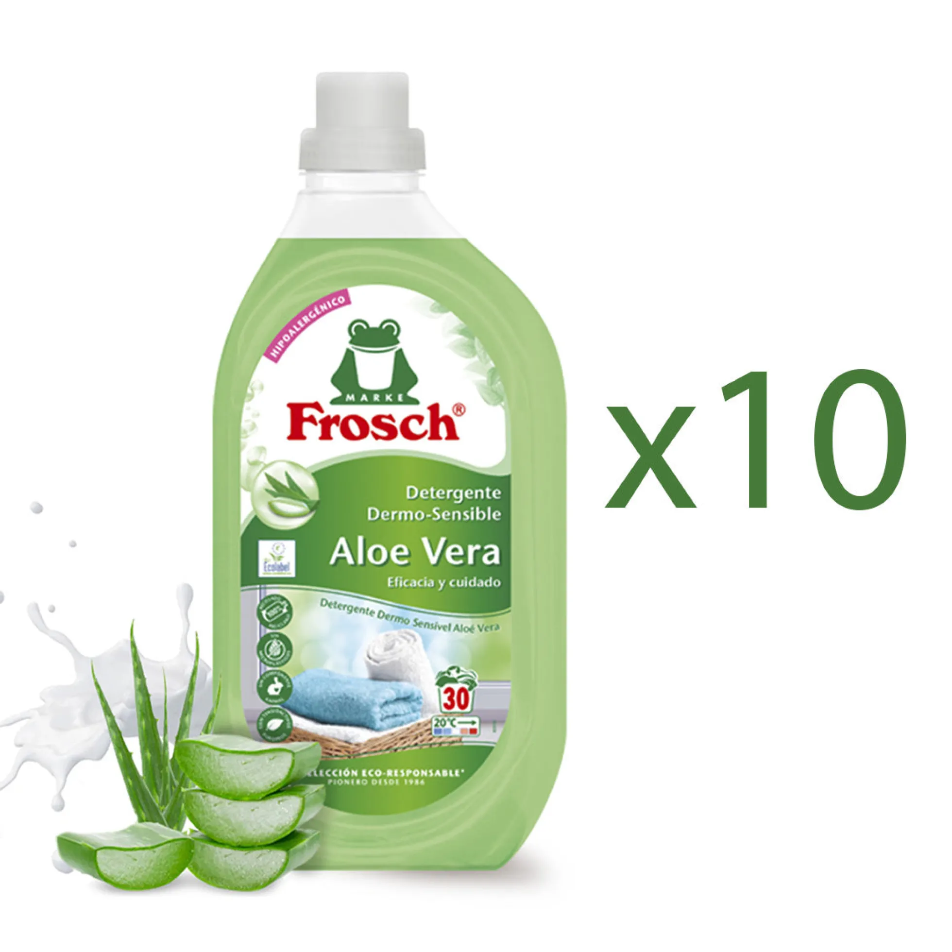 Pack 10x Detergente aloe vera Frosch 1500 ml