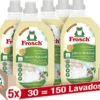 Pack 5X Detergente jabón natural, Frosch, 1500 ml