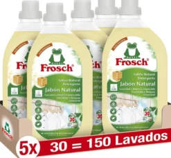 Pack 5X Detergente jabón natural, Frosch, 1500 ml