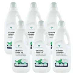 Pack 6xDetergente Líquido Ropa ECO Sín PerfumePlaneta Huerto 1,5 Litros