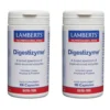 Pack 2x Digestizyme Enzimas Digestivas, Lamberts, 100 cápsulas