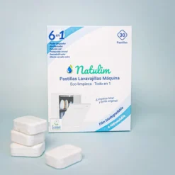 Pack 10x Eco Pastillas 6 en 1 Lavavajillas, Natulim, 30 unidades