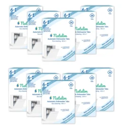 Pack 10x Eco Pastillas 6 en 1 Lavavajillas, Natulim, 30 unidades