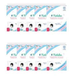 Pack 10x Eco Tiras de Lavar Floral, Natulim, 40 lavados