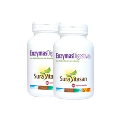 Pack 2 x Enzimas digestivas Sura Vitasan, 100 cápsulas