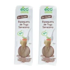 Pack 2x Espaguetis de Trigo Sarraceno sin gluten BIO Ecocesta, 500 g