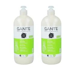Pack 2x Gel de ducha Bio de piña y limón Sante, 950 ml