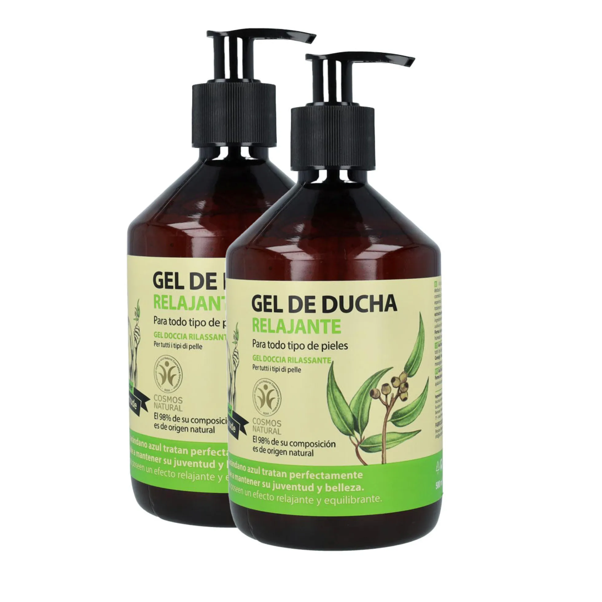 Pack 2x Gel ducha relajante todo tipo de pieles Oma Gertrude 500 ml