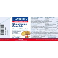 Pack 2 x Glucosamina, Condroitina, MSM, Jengibre Lamberts 120 tabletas