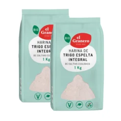 Pack 2x Harina de Trigo Espelta Integral Bio El Granero 1kg