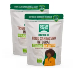 Pack 2 x Harina Trigo Sarraceno Integral Bio Sin Gluten NaturGreen 500 gr