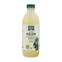 Pack x 12 Jugo de aloe vera con ágave, limón y gengibre NaturGreen 1 L