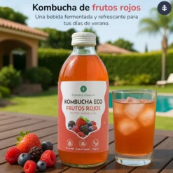 Pack 12x Kombucha ECO Frutos rojos Planeta Huerto 330 ml