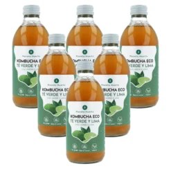 Pack 6x Kombucha ECO té verde y lima Planeta Huerto 330 ml