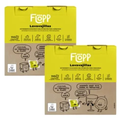 Pack 2 x Lavavajillas en gel FLOPP ECOPACK 110 cápsulas