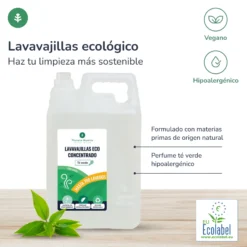 Pack 6xLavavajillas ManualTé Verde ECOPlaneta Huerto 5l