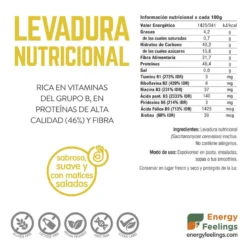 Pack 2x Levadura Nutricional Bland en copos Energy Feelings 1 Kg