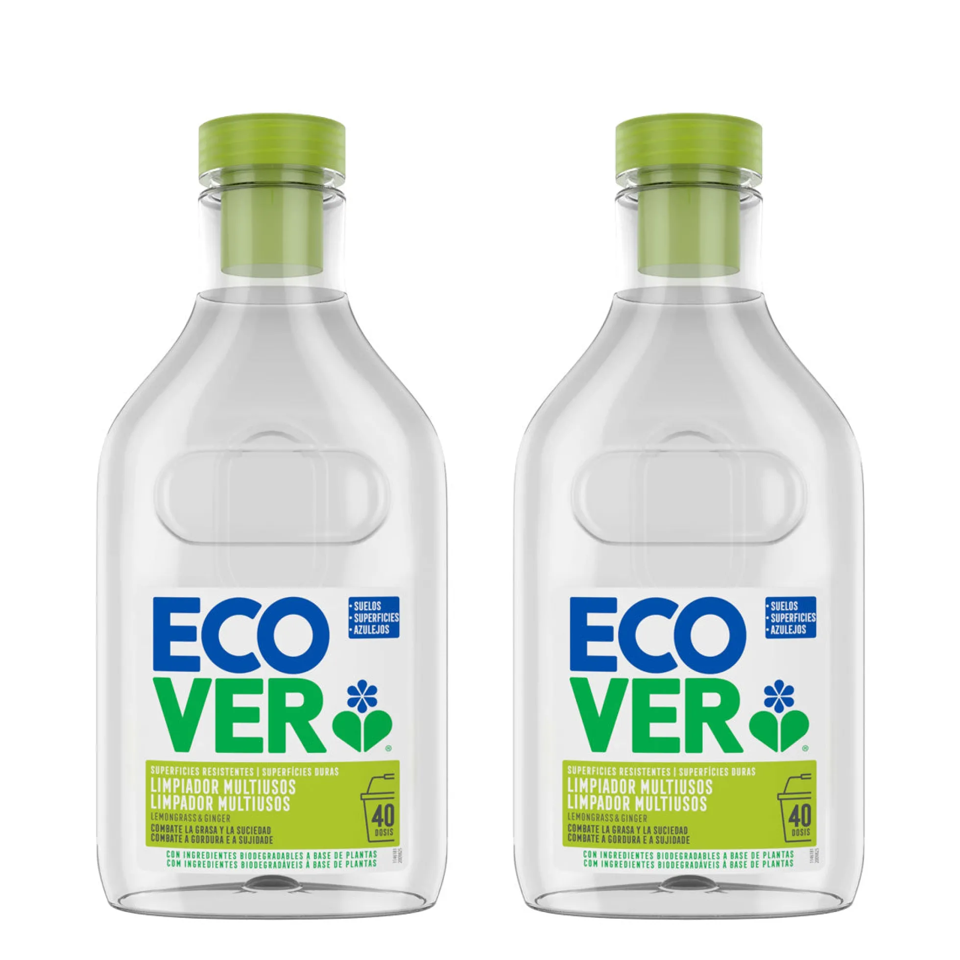 Pack 2x Limpiador Multiusos Limón y Jengibre Ecover 1 L