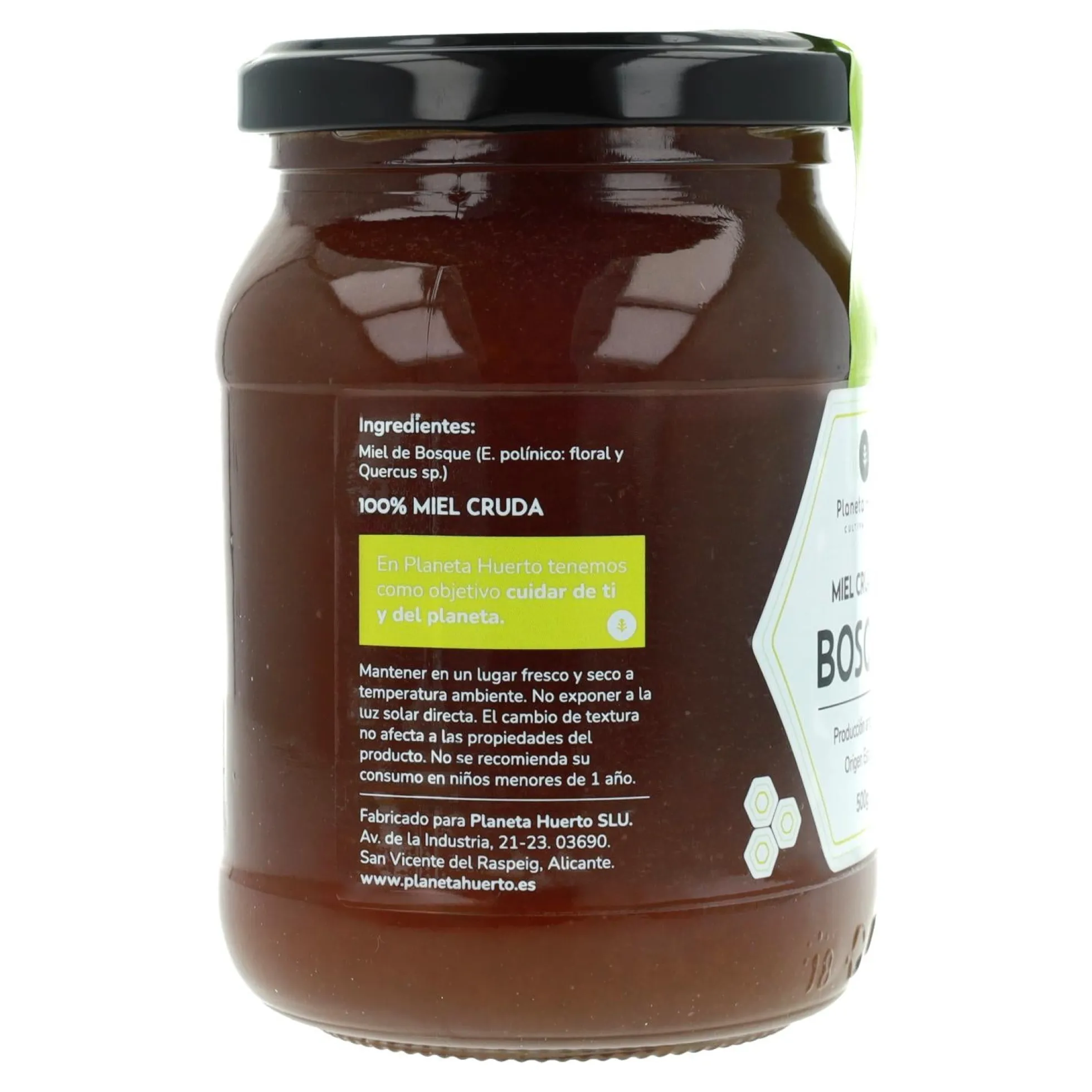 Pack 6x Miel Cruda de Bosque Planeta Huerto 500 gr