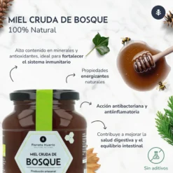 Pack 6x Miel Cruda de Bosque Planeta Huerto 1 Kg