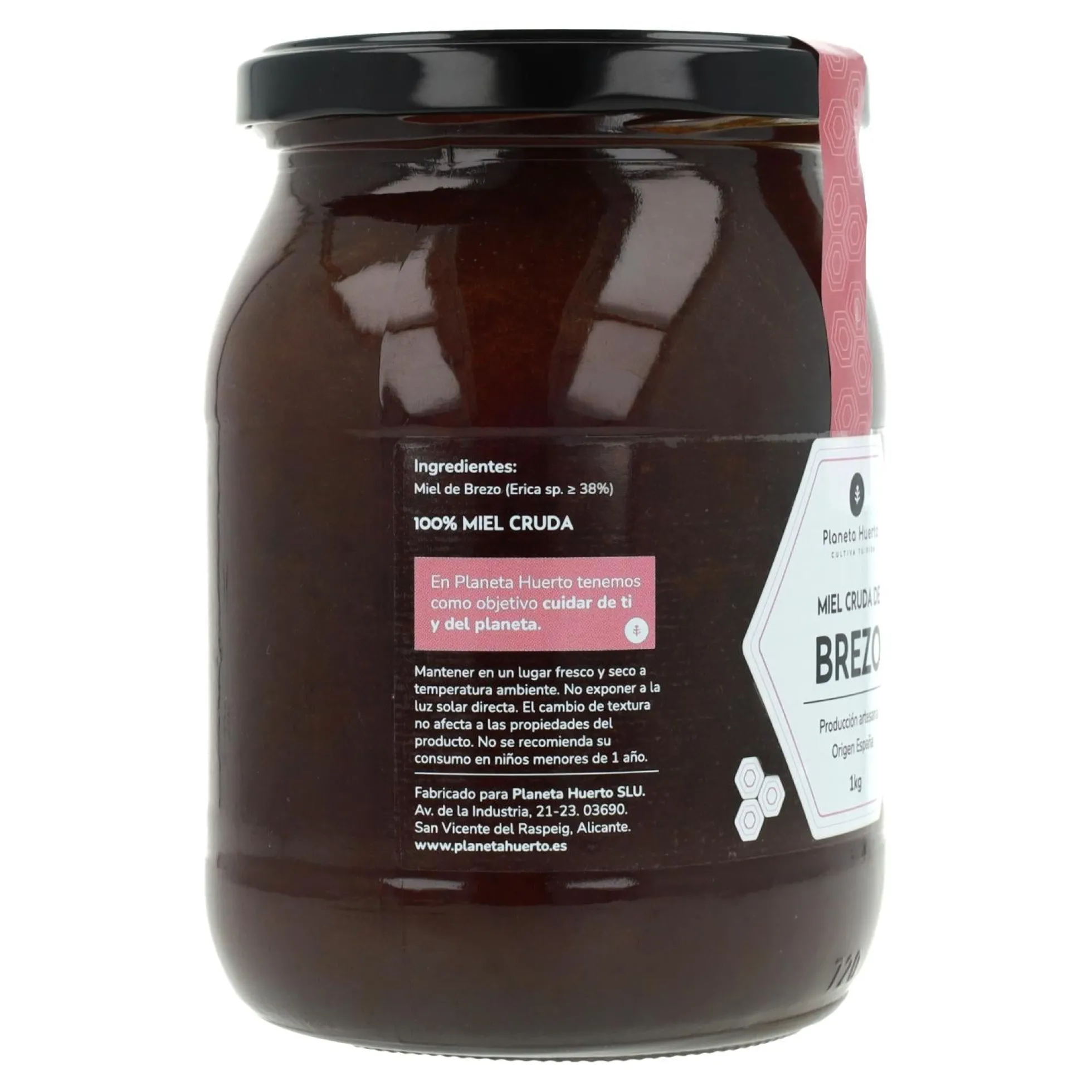 Pack 6x Miel Cruda de Brezo Planeta Huerto 1 Kg