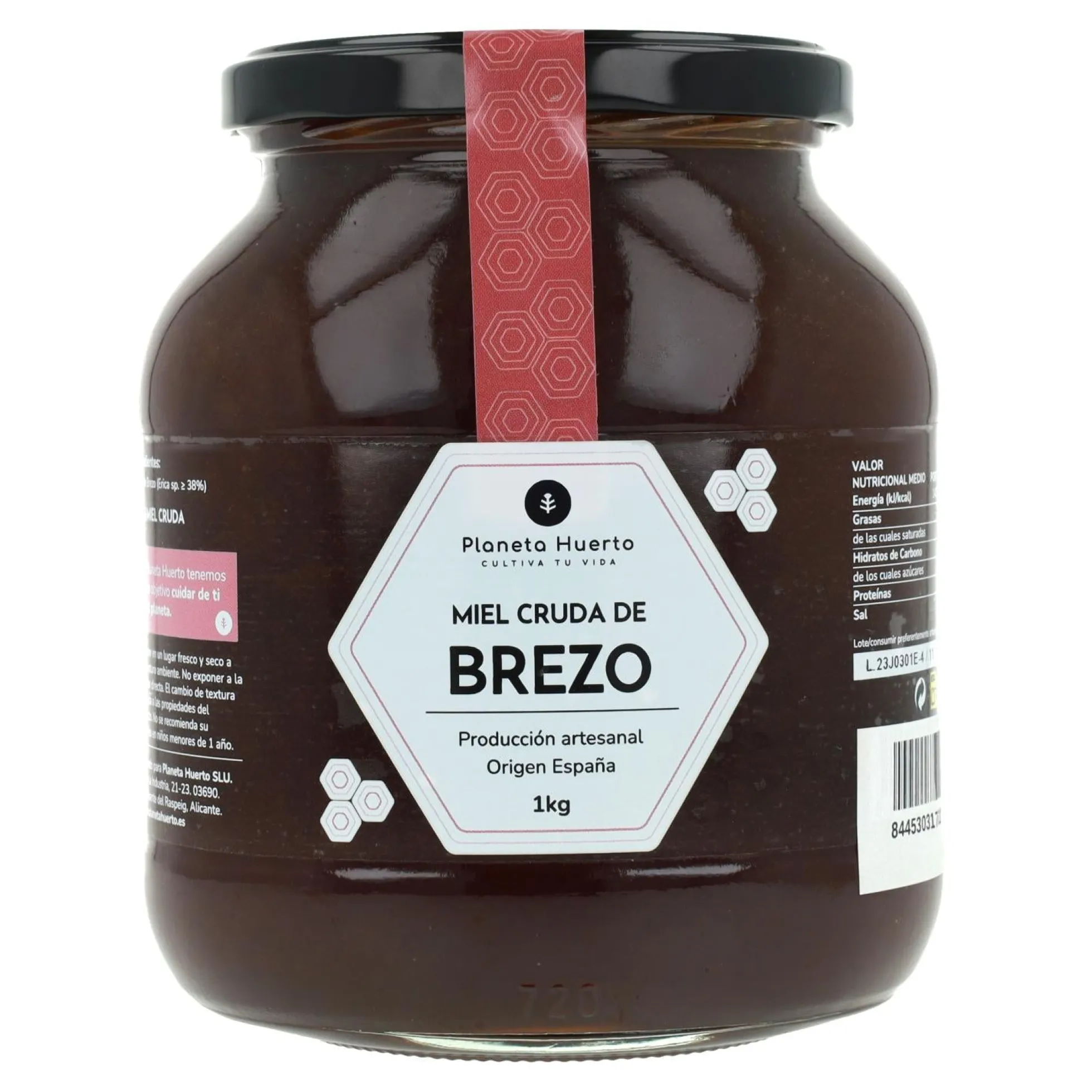 Pack 6x Miel Cruda de Brezo Planeta Huerto 1 Kg