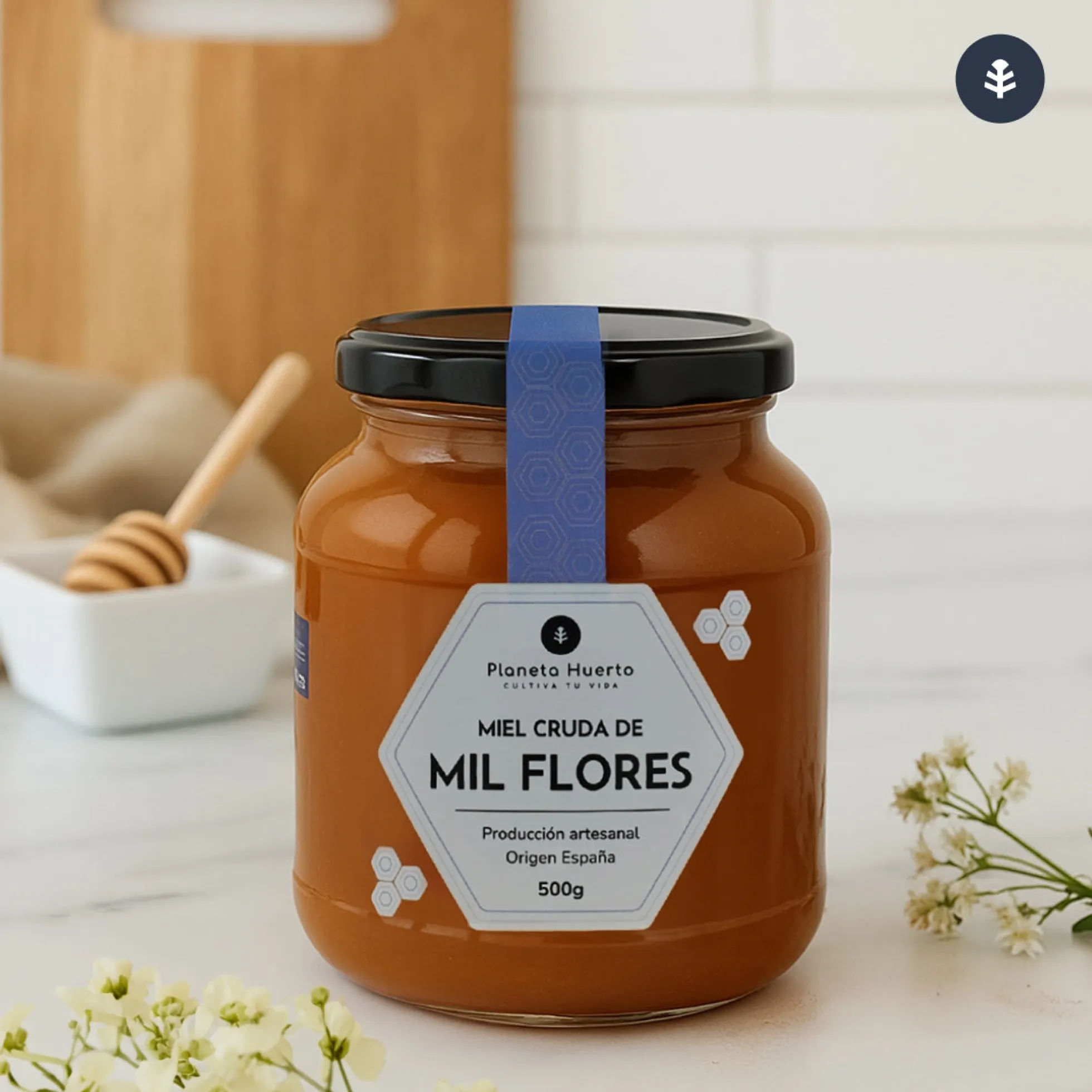 Pack 6x Miel Cruda de Mil Flores Planeta Huerto 500 g