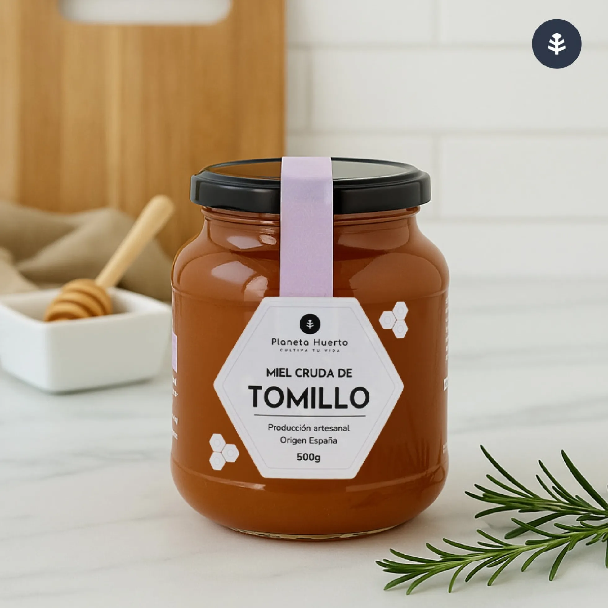 Pack 6x Miel Cruda de Tomillo Planeta Huerto 1 Kg