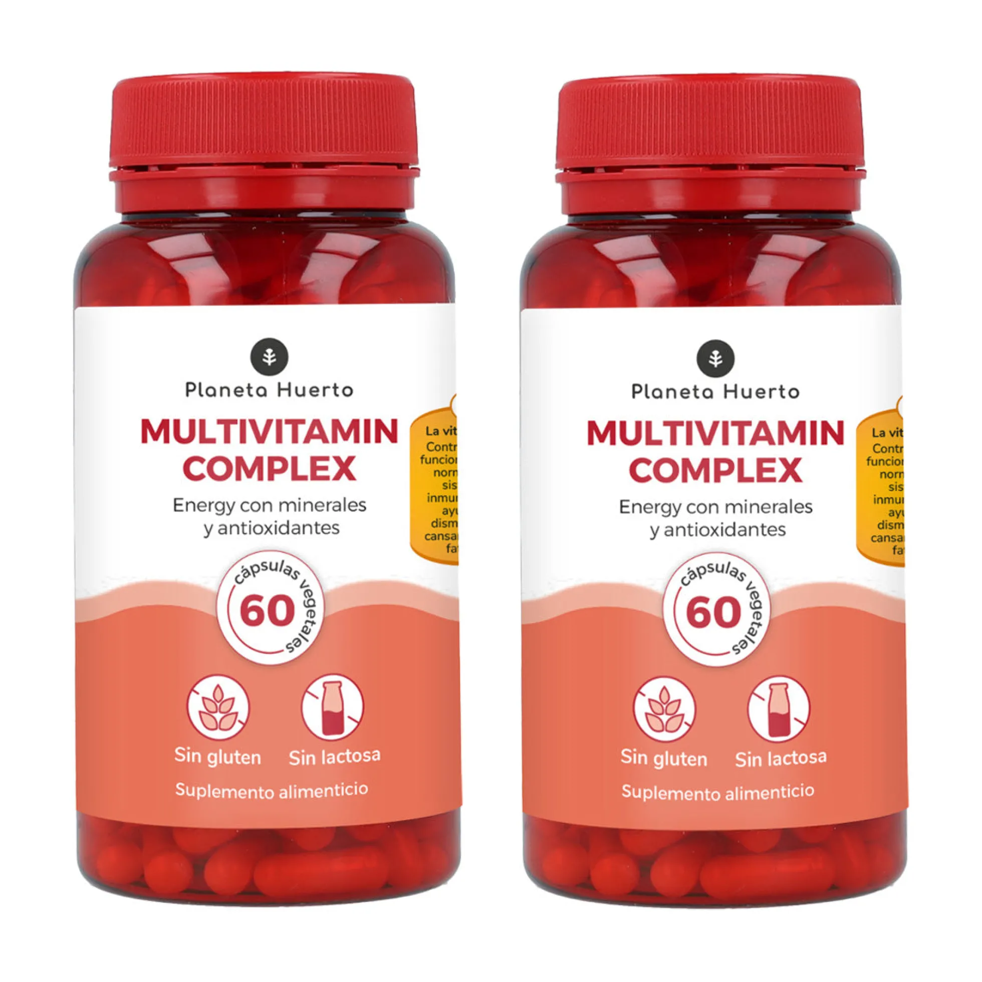 Pack 2x Multivitamin Complex Planeta Huerto 60 cápsulas