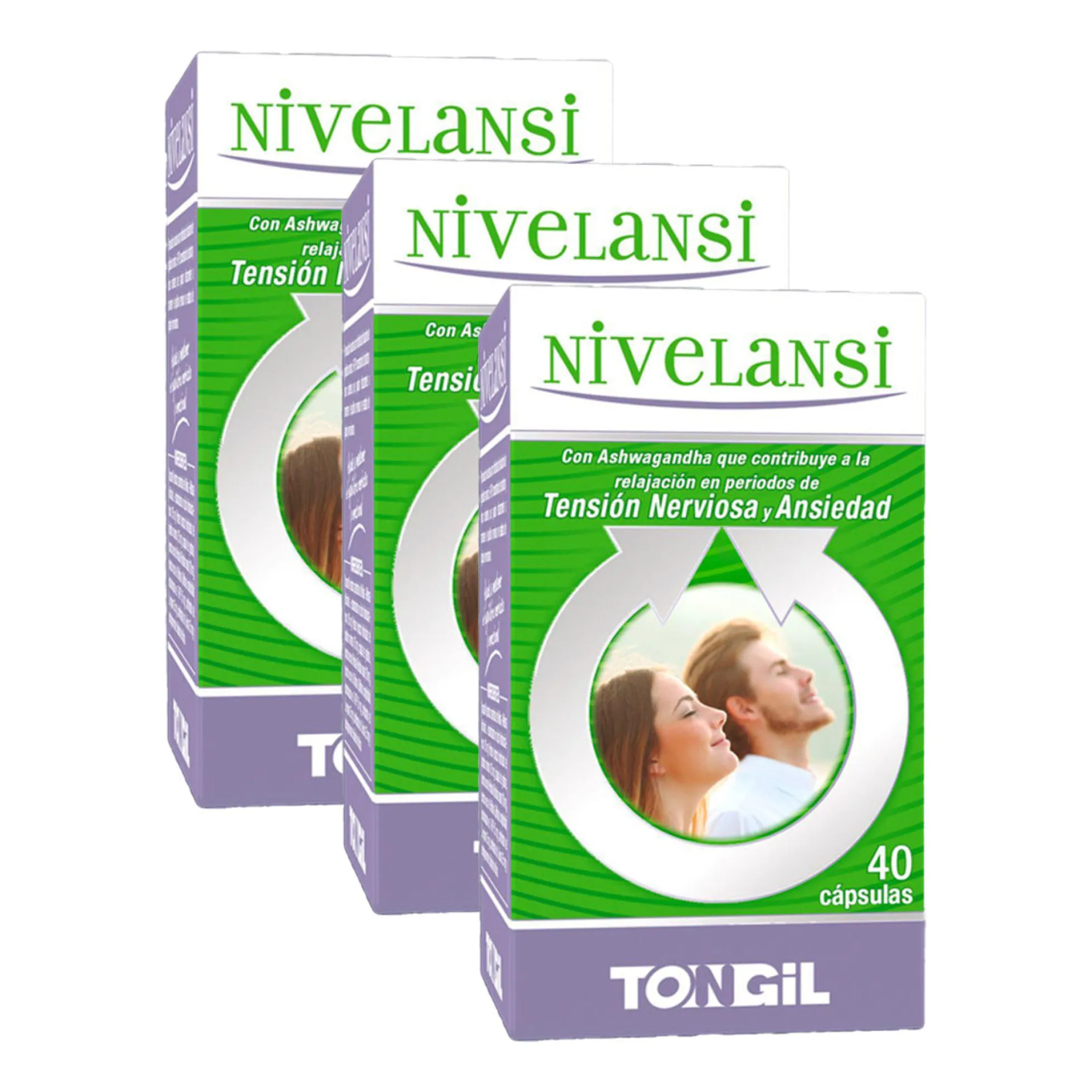 Pack 3x Nivelansi Tongil 40 cápsulas