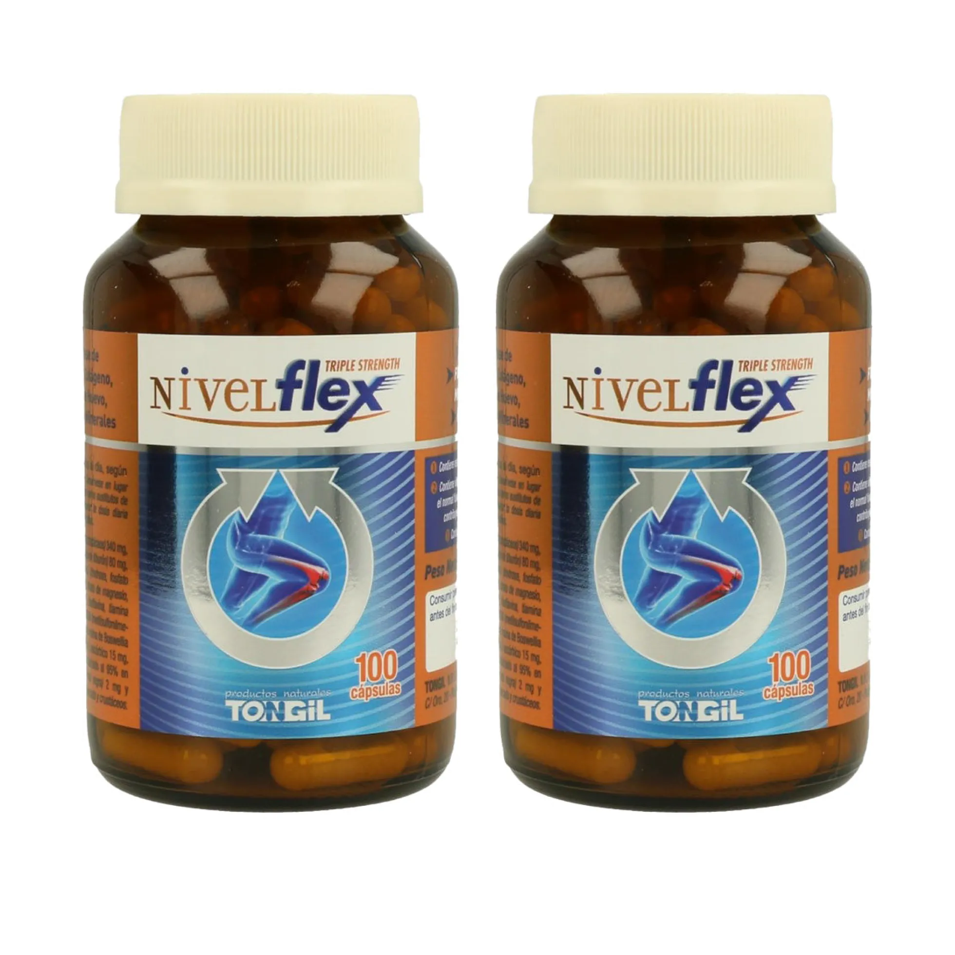 Pack 2x Nivelflex Tongil 782 mg 100 cápsulas