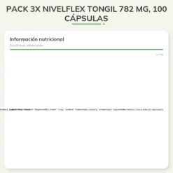 Pack 3x Nivelflex Tongil 782 mg, 100 cápsulas